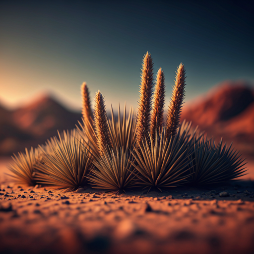 Desert plants 3D wallpaper
