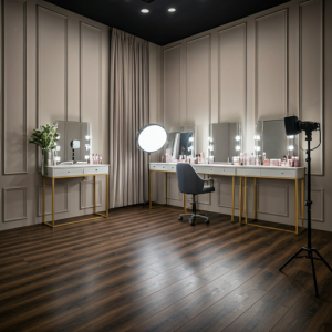 modern beauty salon photography area design