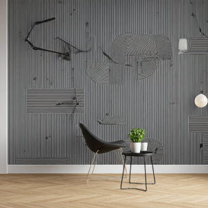 Black and white geometric wallpaper