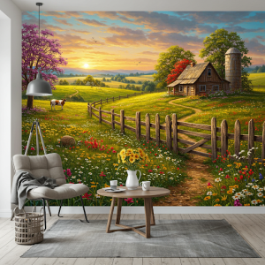 Country style wallpaper