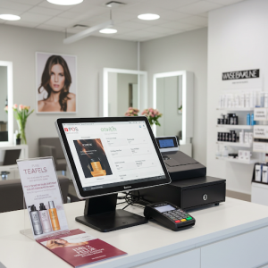 Hair salon point of sale (POS) station