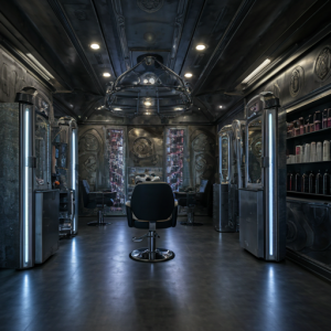 Hi-Tech Hair Salon Interior Design