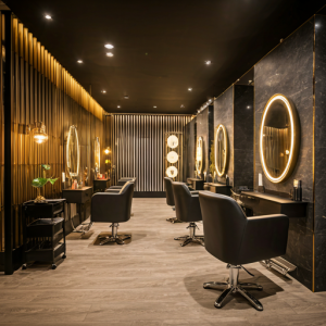 Luxurious modern beauty and hair salon interior design