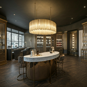 Luxury modern beauty salon interior design