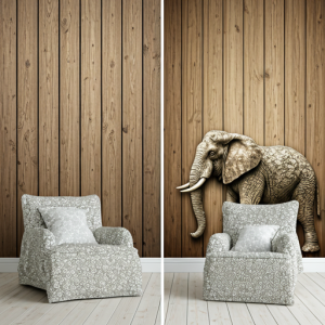 elephant silhouettes 3d wallpaper