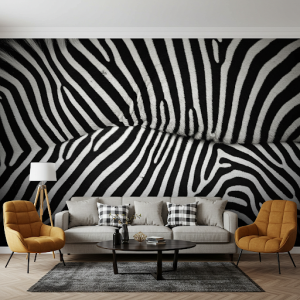 zebra stripes wallpaper mural.