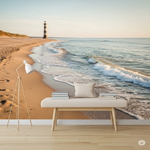 Coastal Scene Wallpaper. 