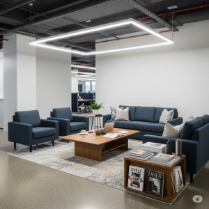 Comfortable Executive Office Lounge Area. 