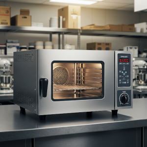 Countertop commercial convection ovens.