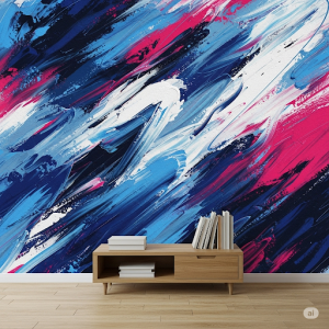 Dynamic Brushstroke Wallpaper. 