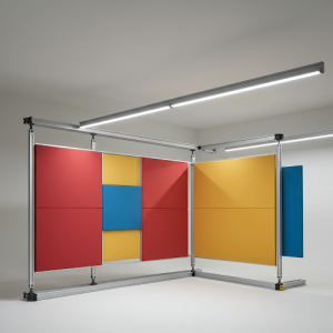 Modular system feature a framework that allows for easy installation.