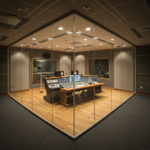 Soundproof glass walls