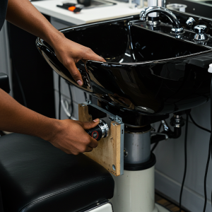 Barbershop sink replacement.