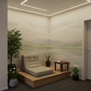 Breakroom meditation corner