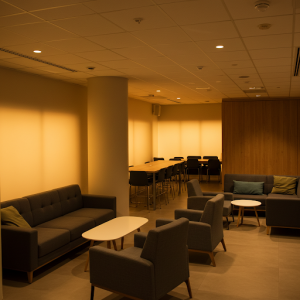 Breakroom mood lighting design