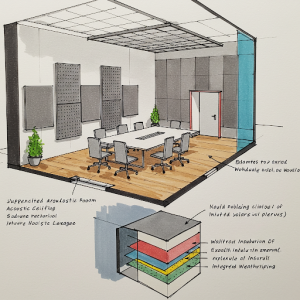 Preliminary design for meeting room soundproofing