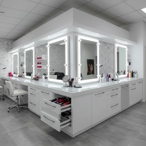 Refurbishment of the beauty salon workstation.