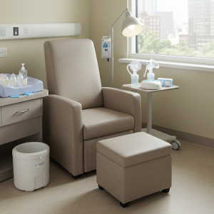 hospital lactation room furniture and equipment.