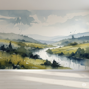 Abstract Landscape Corporate Office Wallpaper
