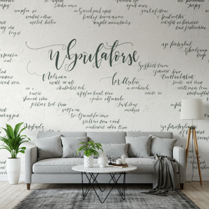 Calligraphy lettering, Inspirational quotes, personalized wallpaper printing