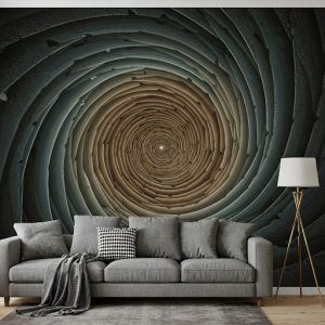Custom-made 3D Vortex Effects Wallpaper Mural.