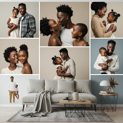 Family Photo Collage Wallpaper Mural Photo Collage Family Room Wallpaper Mural