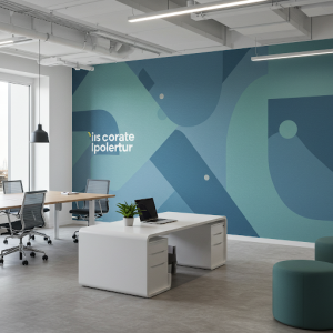Integrating art into the office space with to stimulate employee creativity and create comfortable working conditions. 