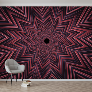 Optical illusion Custom 3d Wallpaper Mural.