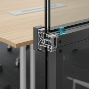 The framing system of conference soundproof glass partition made with integrated acoustic seals, are essential to minimize sound leakage.
