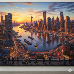 Urban Panorama Corporate Office Wallpaper