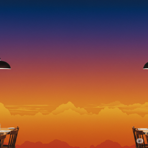 gradient effects mural. 