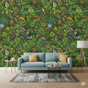 A Diversity of Hidden Wildlife Wallpaper Mural