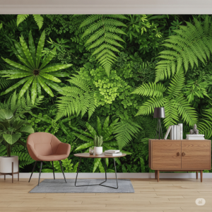 Bedroom Fern Frond Fantasy Wallpaper Mural