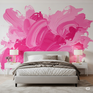 Wall Paint Stroke Power. Bold, artistic paint strokes across the wall.