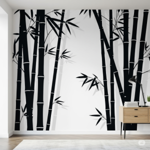 Bold and Graphic Office Mural