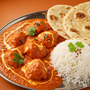 Butter Chicken (Murgh Makhani) wallpaper mural.