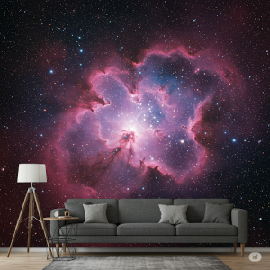 Celestial Night Sky. A detailed galaxy, nebulae, and countless stars.