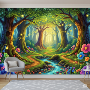 Classic Fairy-tale Enchanted Forest Wallpaper