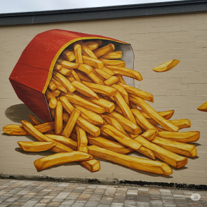 French Fries fast food wallpaper. 