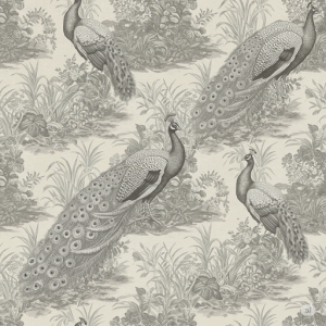 French Toile Wallpaper Mural. 