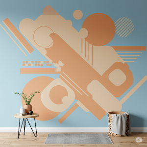 Geometric Shapes, clean lines and patterns for a modern touch indoor murals