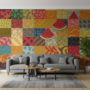 Geometric patterns inspired by food shapes