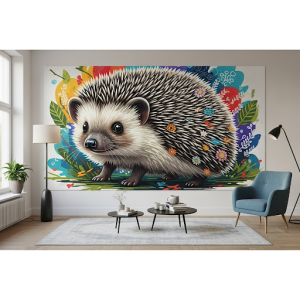 Hedgehog full wall art