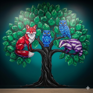 Jewelled Tree of Life Wallpaper