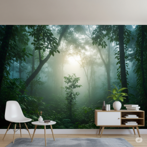 Misty Morning Canopy Wallpaper Mural