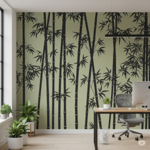 Modern Office Bamboo Wallpaper
