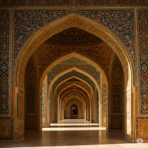 Mughal arches wallpaper mural
