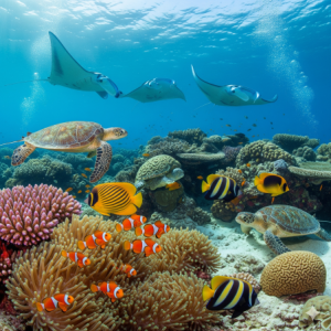 Realistic Coral Reef Wallpaper