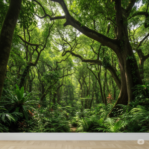 Realistic Forest Wallpaper Mural