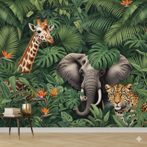 Tropical Jungle Safari Wallpaper